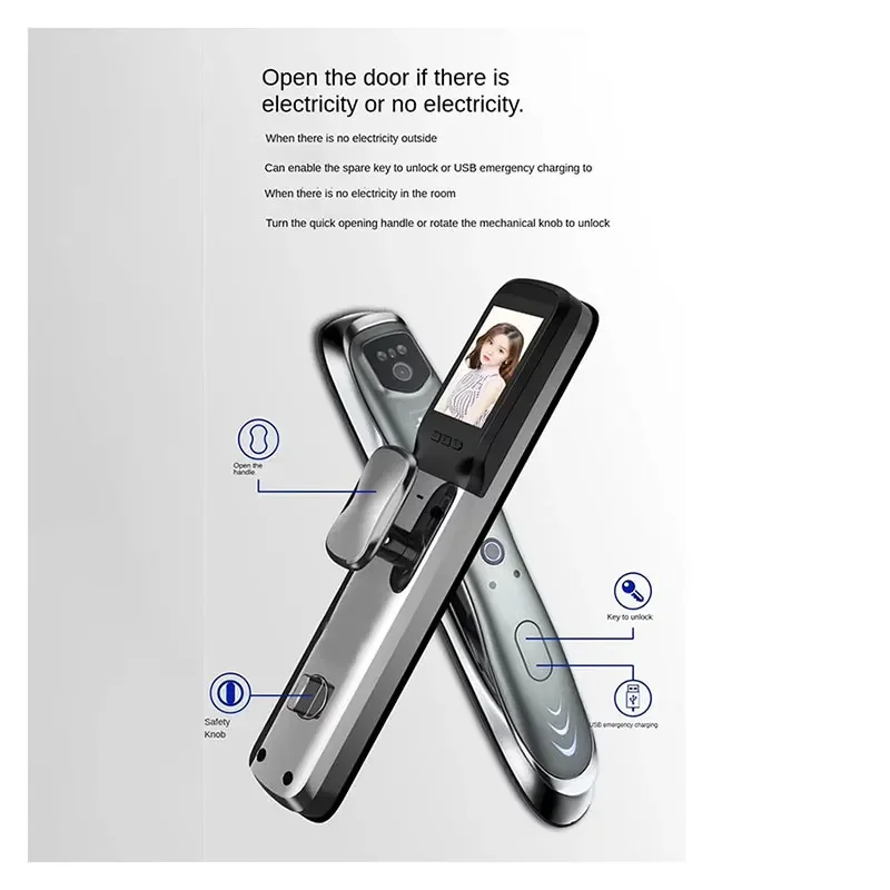 003 Competitive price automatic home electronic locks control APP wifi fingerprint lock Automatic Smart Door Lock