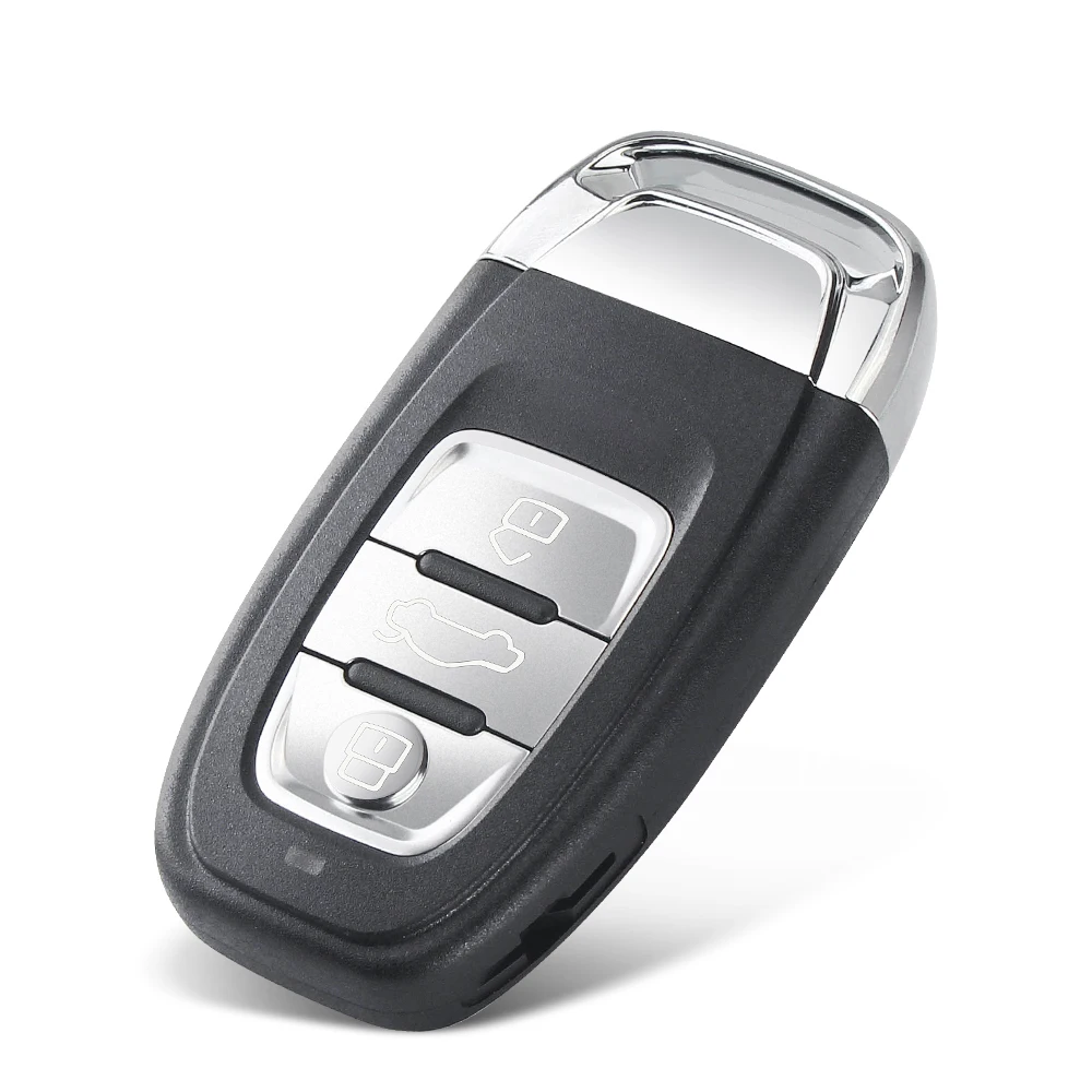 KEYYOU For Audi A4l A3 A4 A5 A6 A8 Quattro Q5 Q7 A6 A8 Remote Key Shell Case Fob Replacement Car Key Shell 3 Buttons