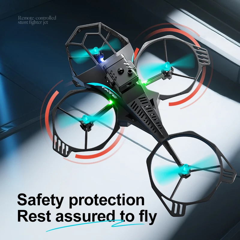 طائرة التحكم عن بعد V35 الجديدة 2.4 جيجا هرتز 360 ° حيلة صغيرة بدون طيار تجنب العوائق وضع مقطوعة الرأس RC هليكوبتر لعبة هدية للأطفال #2