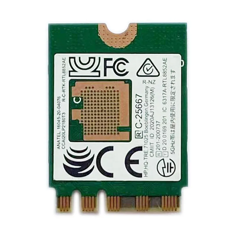 NN 2026 Rtl8852Ae Wireless Network Card M34026 001 Wifi6 Dual Band 2 4G 5G 802 11Ac Ax Mu Mimo Bluetooth 5 2 For Desktop Laptop