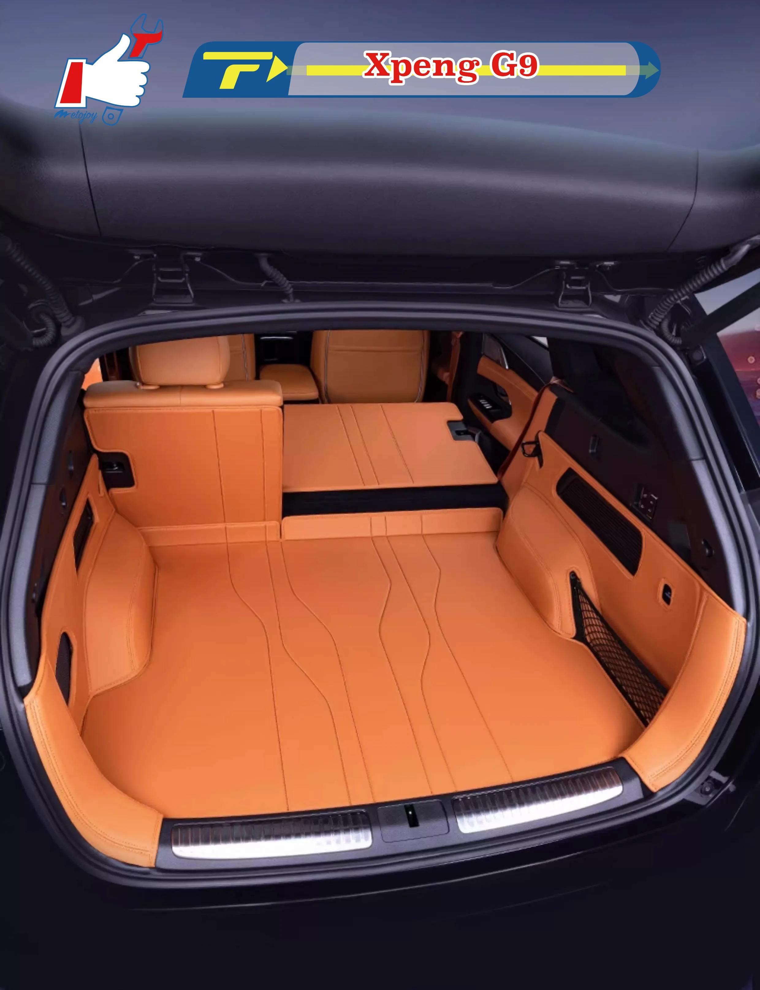 

Для Xpeng G9 2024, коврик для багажника автомобиля, индивидуальный коврик для багажника, 3D-образный коврик для багажника, защитный коврик для стула, защитный коврик для спинки