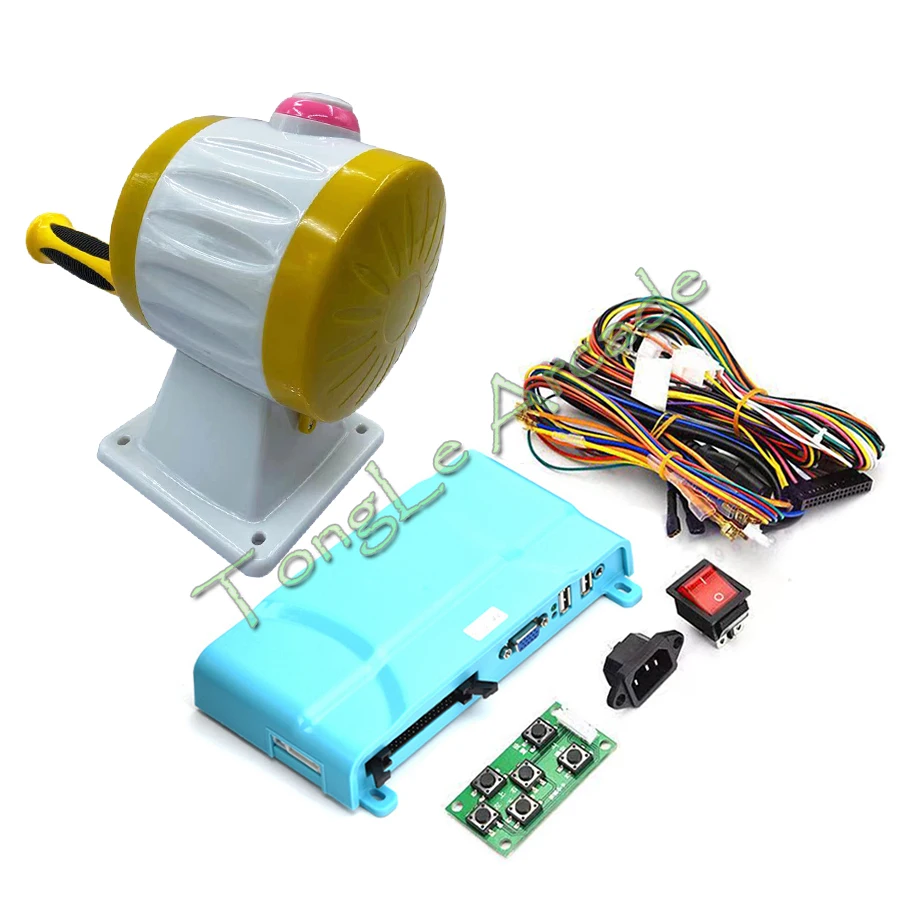 DIY Arcade English Version Fishing Games Kit, PCB with Cable, 2 Players Slot Board, Fish Hunter for Simulation Game Machine