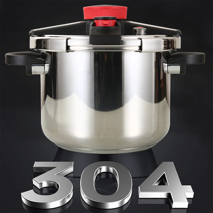 YYHChandle fold 304  stainless steel Rotating open and close gas and induction use bottom Thicken  pressure cooker