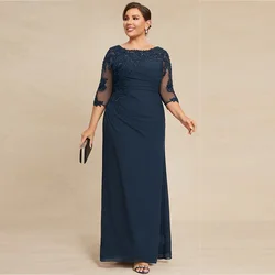 Plus Size Vestidos para Mujer Elegantes y Bonitos 2023 a-line matka suknia dla panny młodej aplikacje cekiny sukienki weselne