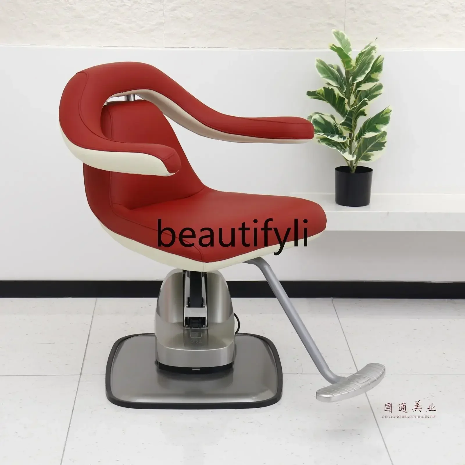 Q181  The new electric barber shop chair is dedicated to the hair salon, shop cutting seat can lift and lower the stoo
