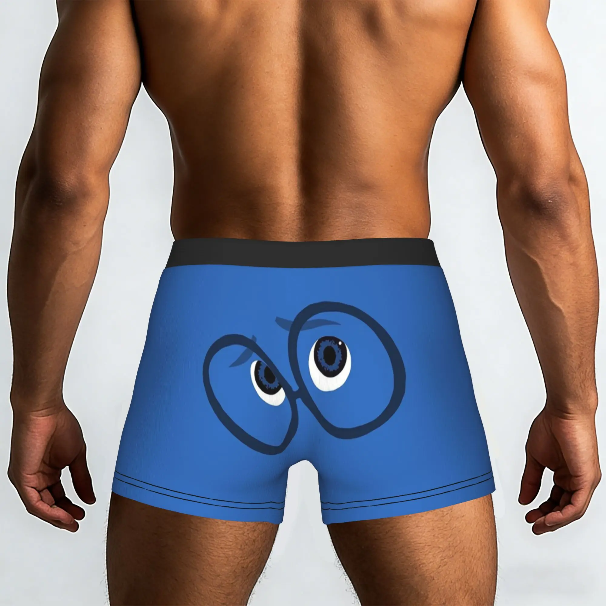 Customized Funny I-Insides Cartoon Out   Boxers Shorts Panties Male Underpants Breathable  Briefs Underwear