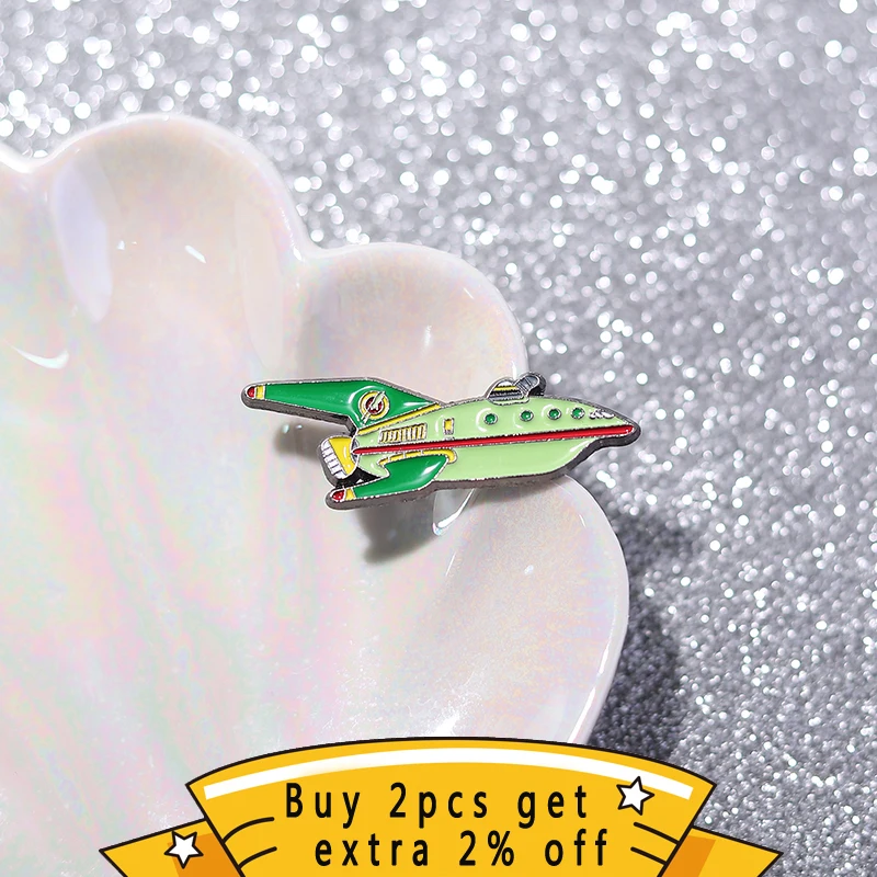 Cartoon Comedy Comics Animated Films Enamel Pins The Story Of Adventure Life In The Future World Brooch Lapel Badges Friendship