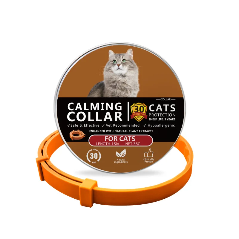 Cat and Dog Pet Parasite and Lice Removal Collar Calming Collar Essential Oil Fragrance Mosquito and Insect Removal Collar