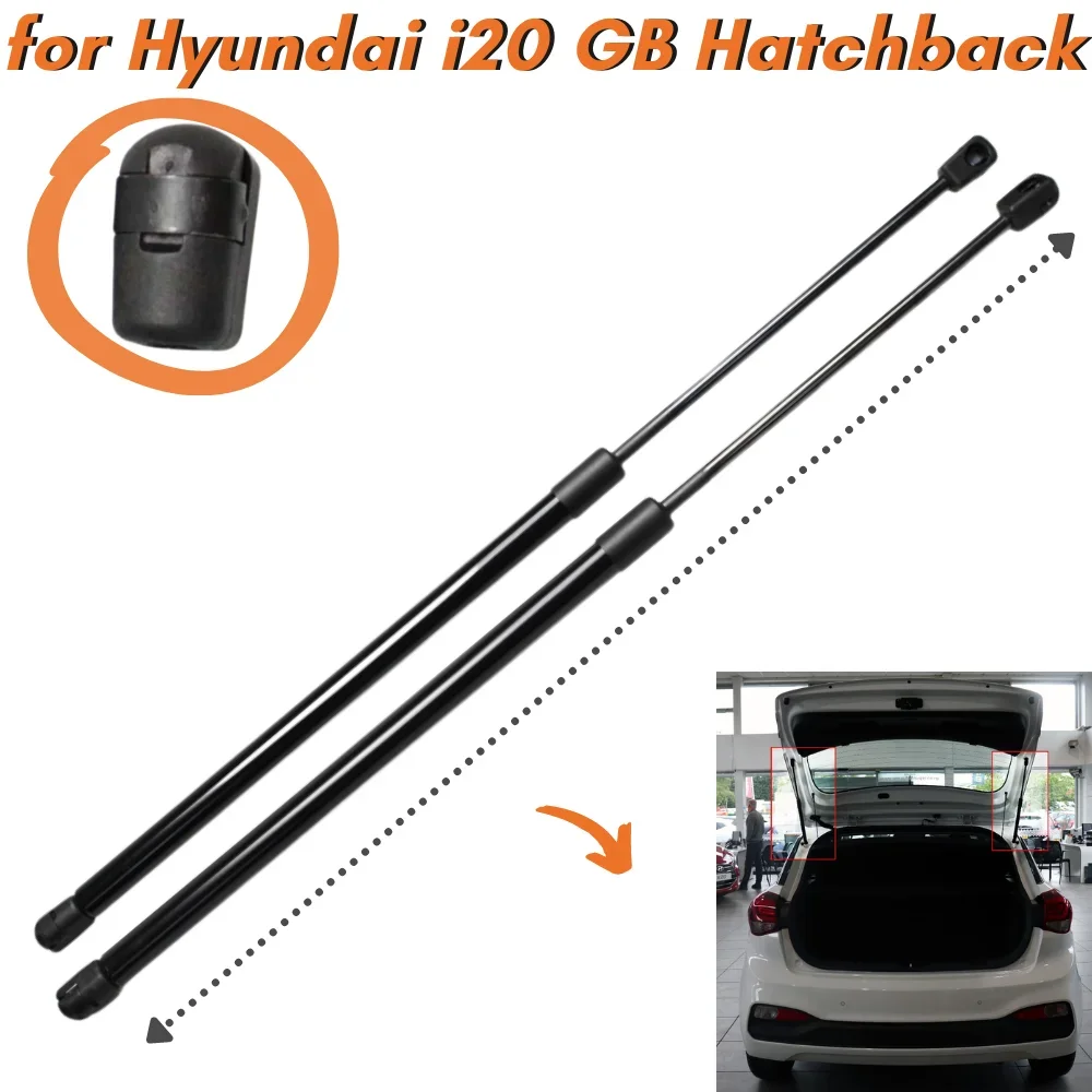 Qty(2) Trunk Struts for Hyundai i20 GB Hatchback for Hyundai Elite i20 2014-2020 Rear Tailgate Boot Lift Supports Spring Shock