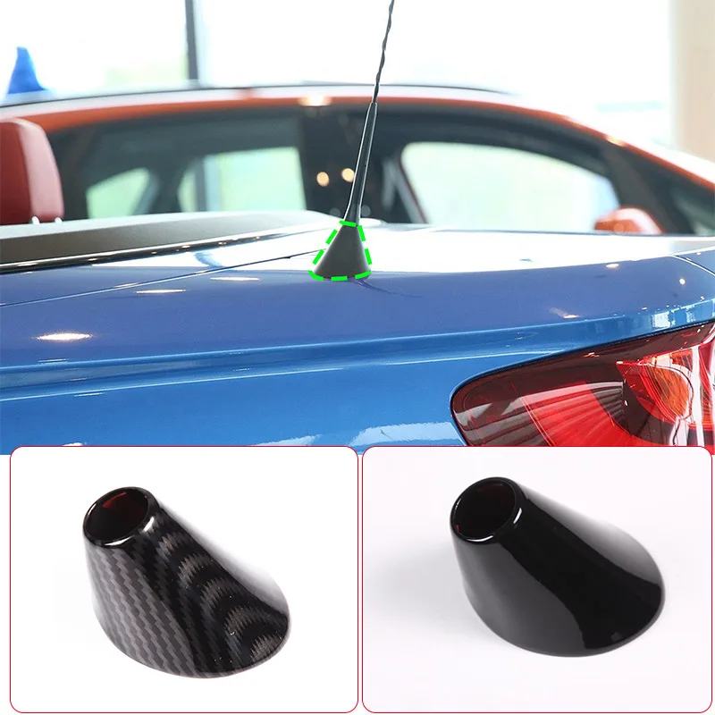 ABS Carbon For BMW 2 Series F23 Convertible 2015-2019 Car Antenna Aerial Base Decoration Cover Sticker Auto Exterior Accessories