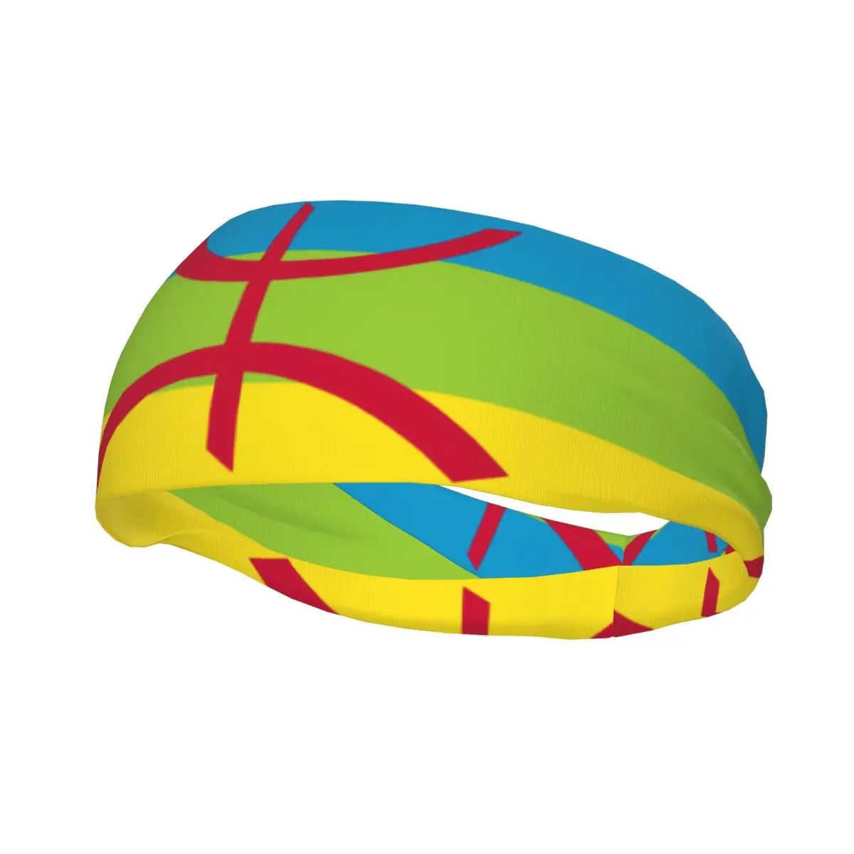 

Headband Sports Yoga Fitness Stretch Sweatband Hair Band Elasticity Headband Kabylie Flag
