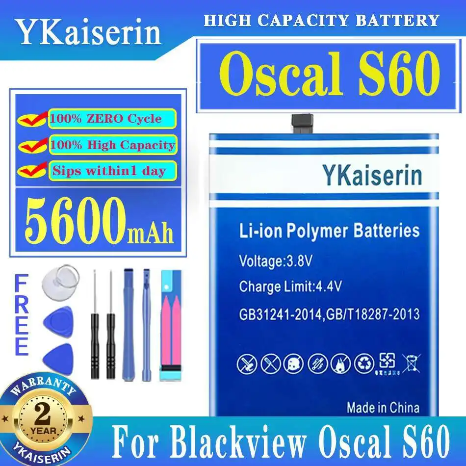 

5600mAh Reliable Power For Blackview Oscal S60 S60 LI616077HTT Mobile Phone Battery