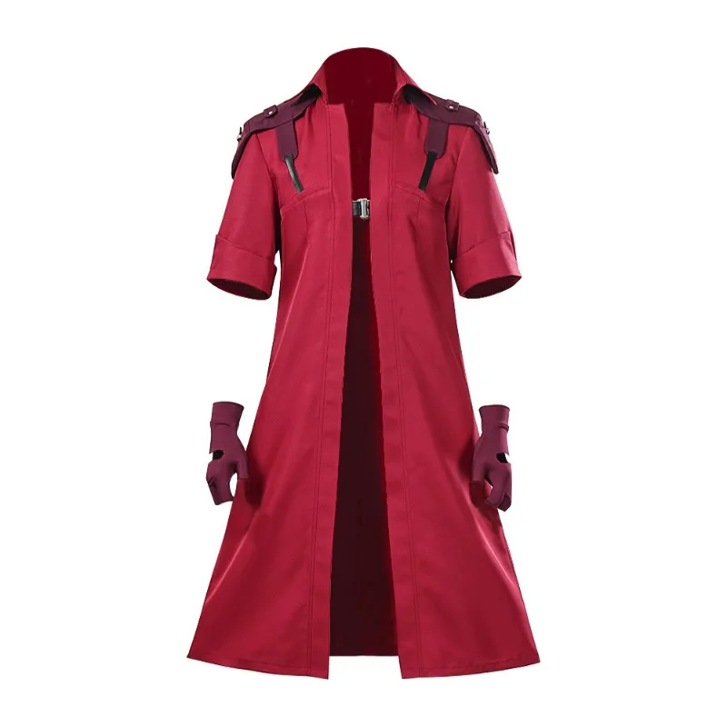 Anime Game Cosplay Dante Costumes Long Red Windbreaker Coat  Gloves Wig Uniform Suit Men Keychains Halloween Carnival Party