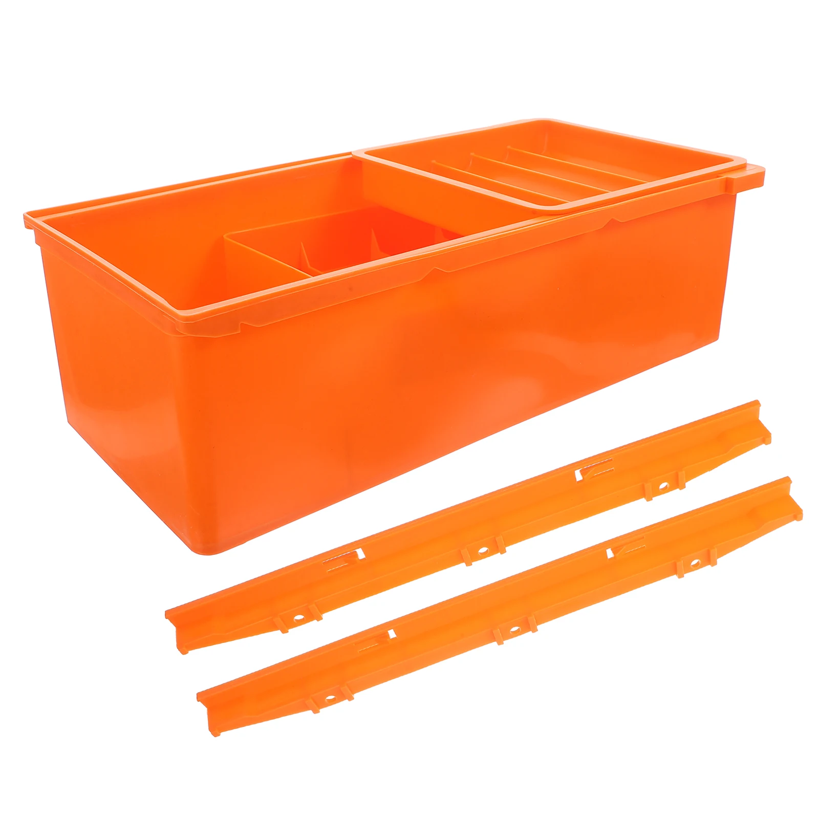 

Under Desk Storage Organizer Box Three-Layer for Tools Crafts Multi-Purpose Plastic Drawer with Compartments Small Drawer Box