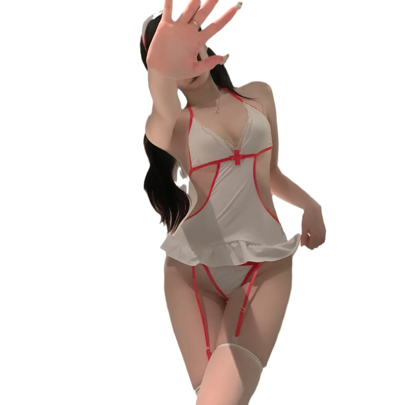 ملابس داخلية مثيرة للنساء ملابس داخلية مثيرة دمية أطفال ملابس داخلية مثيرة فستان ممرضة فستان خادمة زي تنكري Lenceria Sexi لعب الأدوار