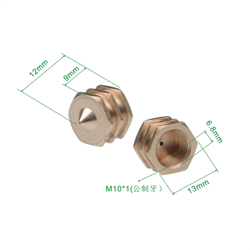 3pcs Metric Thread M10*1 Hot Melt Glue Gun High-speed Dispensing Brass Nozzle