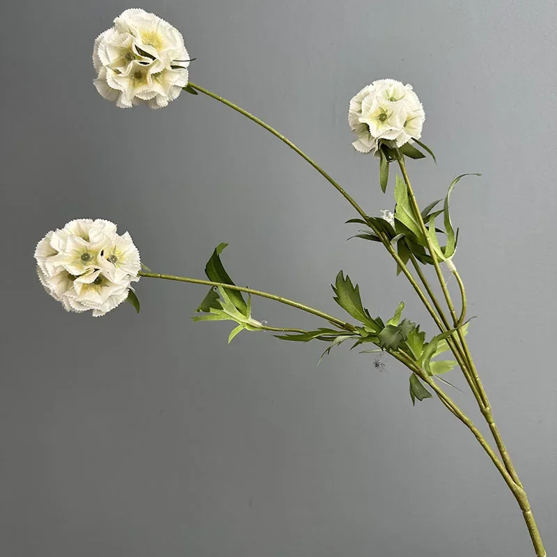 4 Stück Seidenlila Windmühlen Frucht Künstliche Blumen Tischdekoration Simulations-Windmühlen-Chrysanthemenzweig Kunstblume – Detail 13