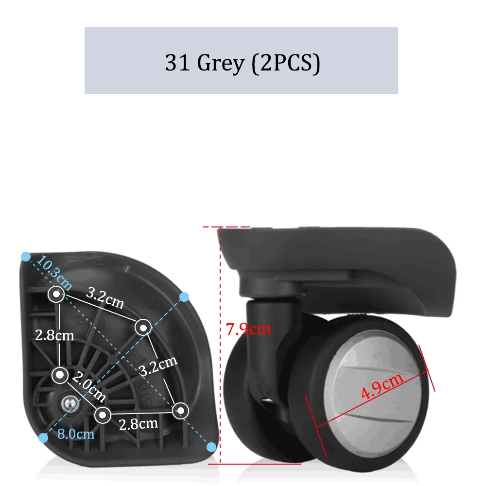 Suitable For Samsonite_31 Suitcase Wheel A1 Universal Wheel Roller Accessories B1 Silent And Wear-Resistant Replacement Rollers