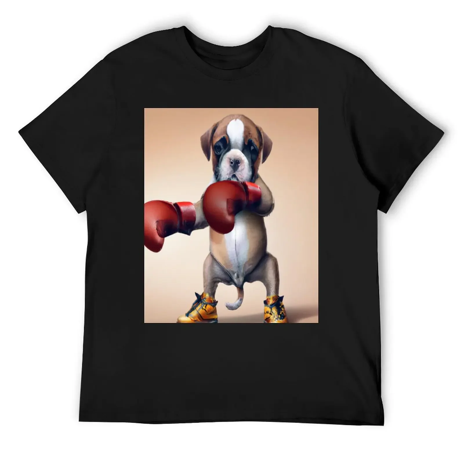 Pup's First Jab T-Shirt plus size tops Man t-shirt vintage graphic tee anime men clothings