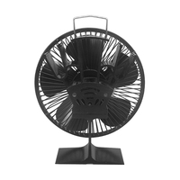 Heat Powered Stove Fan Fireplace Stove Fan 5-Blade Heat Distribution Quiet