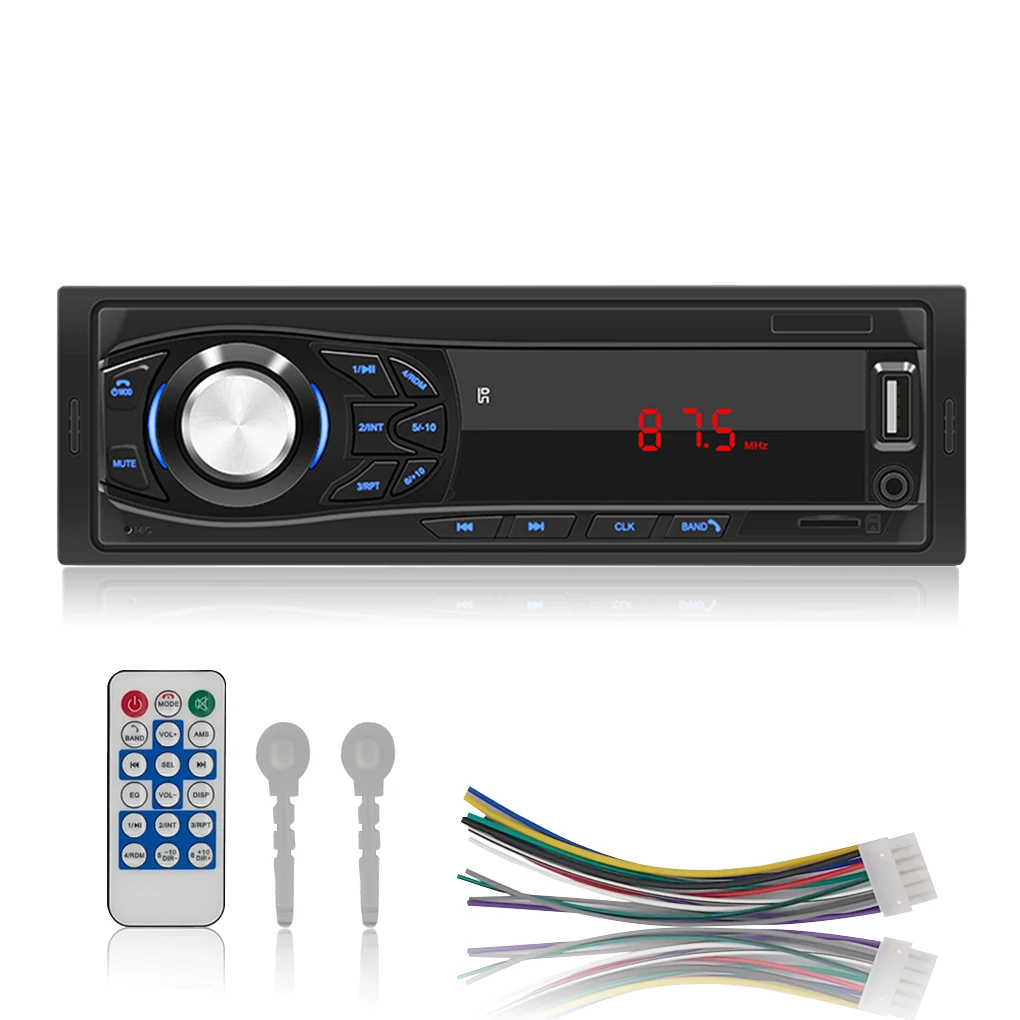 

MP3 Player Dual Radio Car Supplies Plastics Fine Workmanship Handy Installation Practical Simple Operation Stereo Device