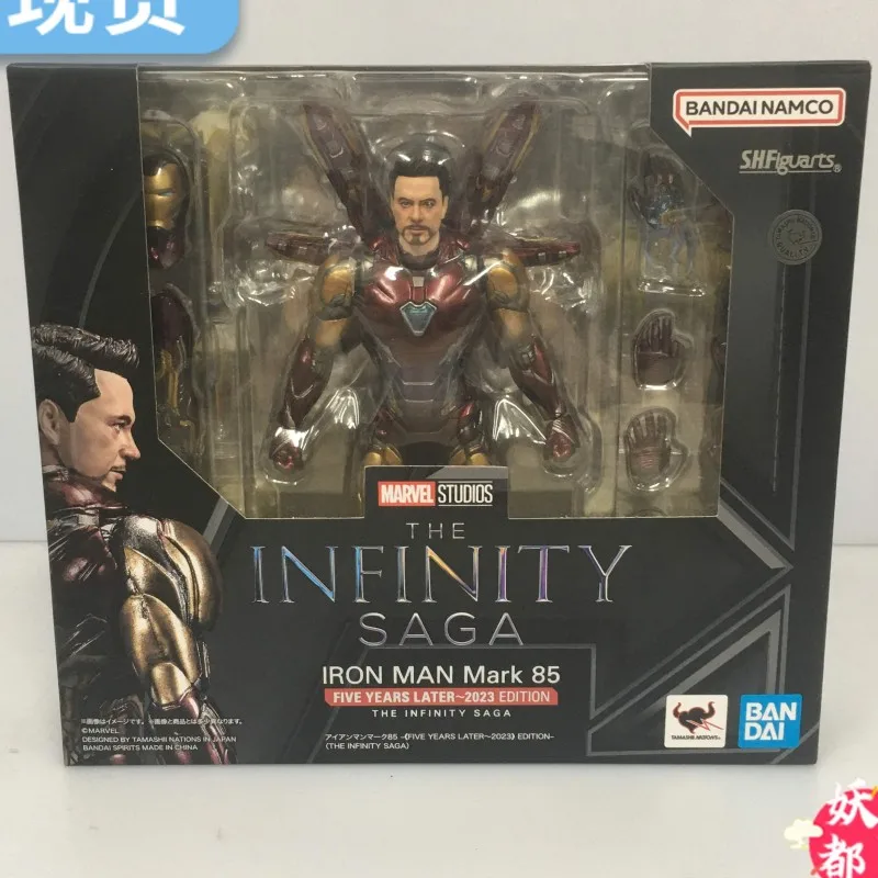 

Action Anime Figure Bandai Original S.h.figuarts Shf Iron Man Mk 85 The Infinity Saga Full Model Kit Finished Toy Gift For Kids