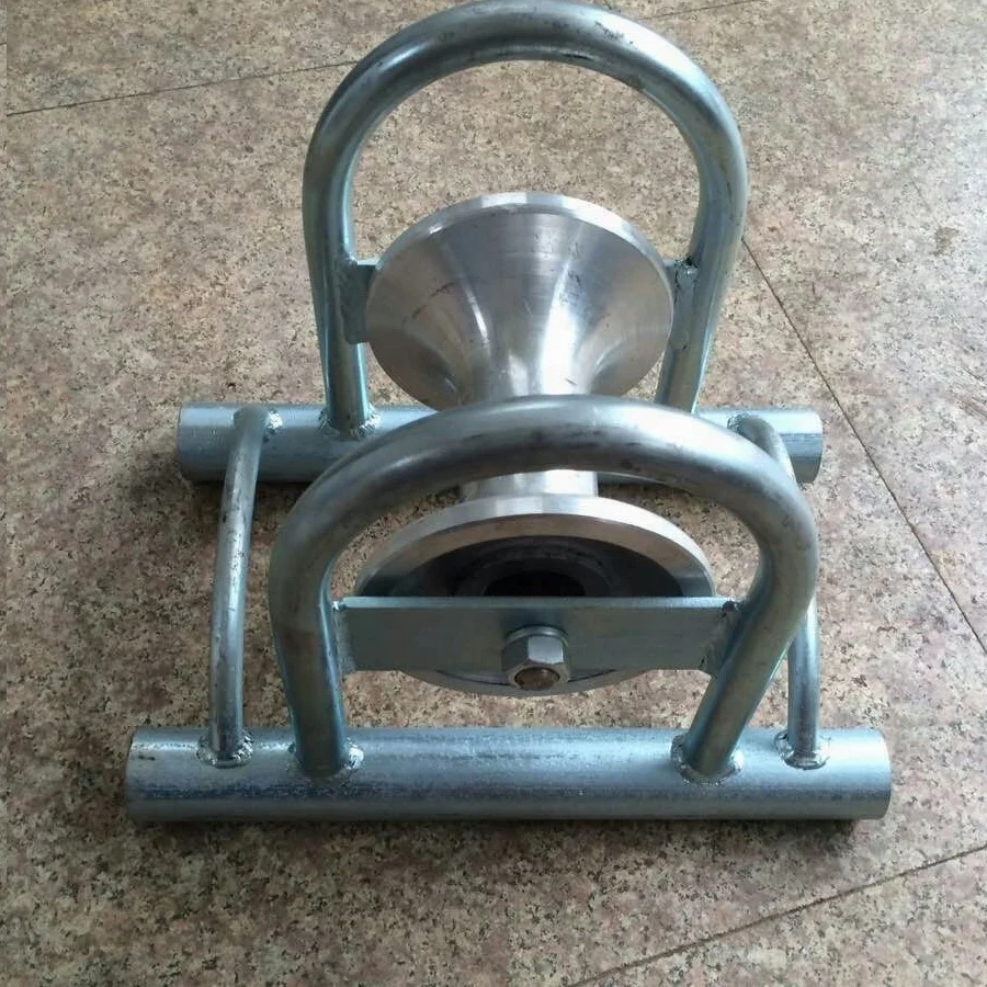 Ground Roller Straight Type Nylon Aluminum Alloy Sheave Cable Pulley Block Roller