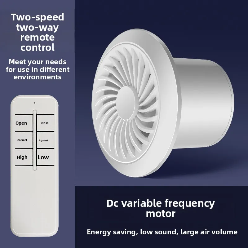 Bidirectional 6 Inch Window Exhaust Fan Quiet Wall Mounted Ventilator for Bathroom Kitchen Strong Suction Extractor
