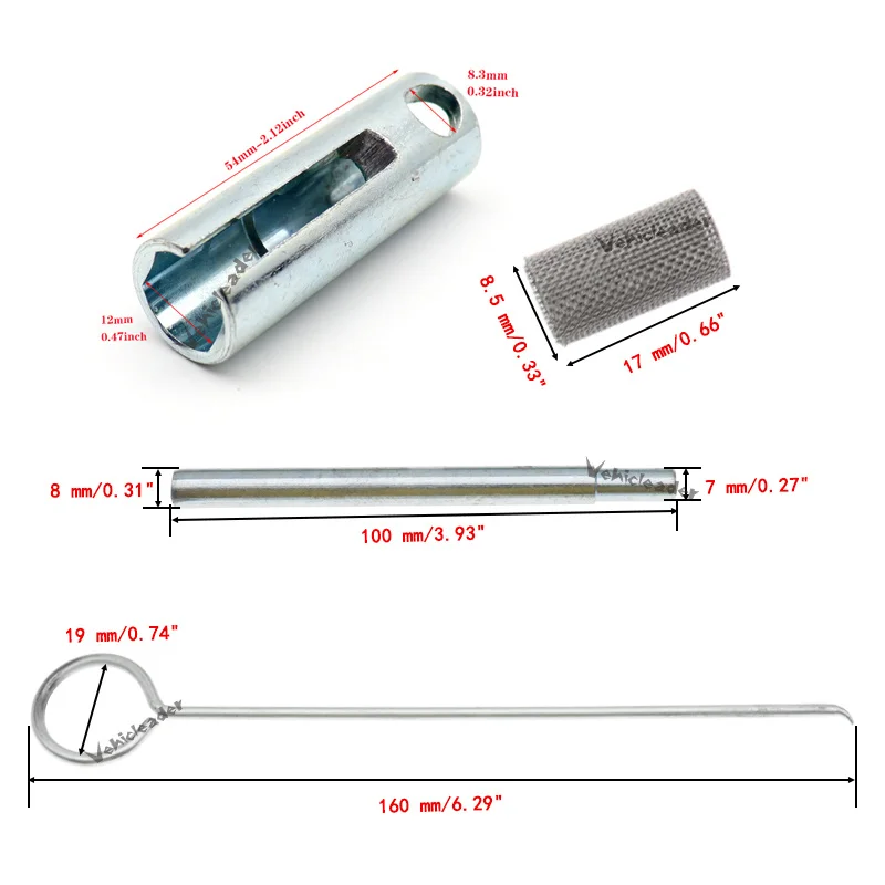 12V 88W-98W Car Truck Boat Parking Heater Ceramic Pin Glow Plug Fit Eberspacher D2 D4 D4S Air Diesel Parking Heater Part +Wrench