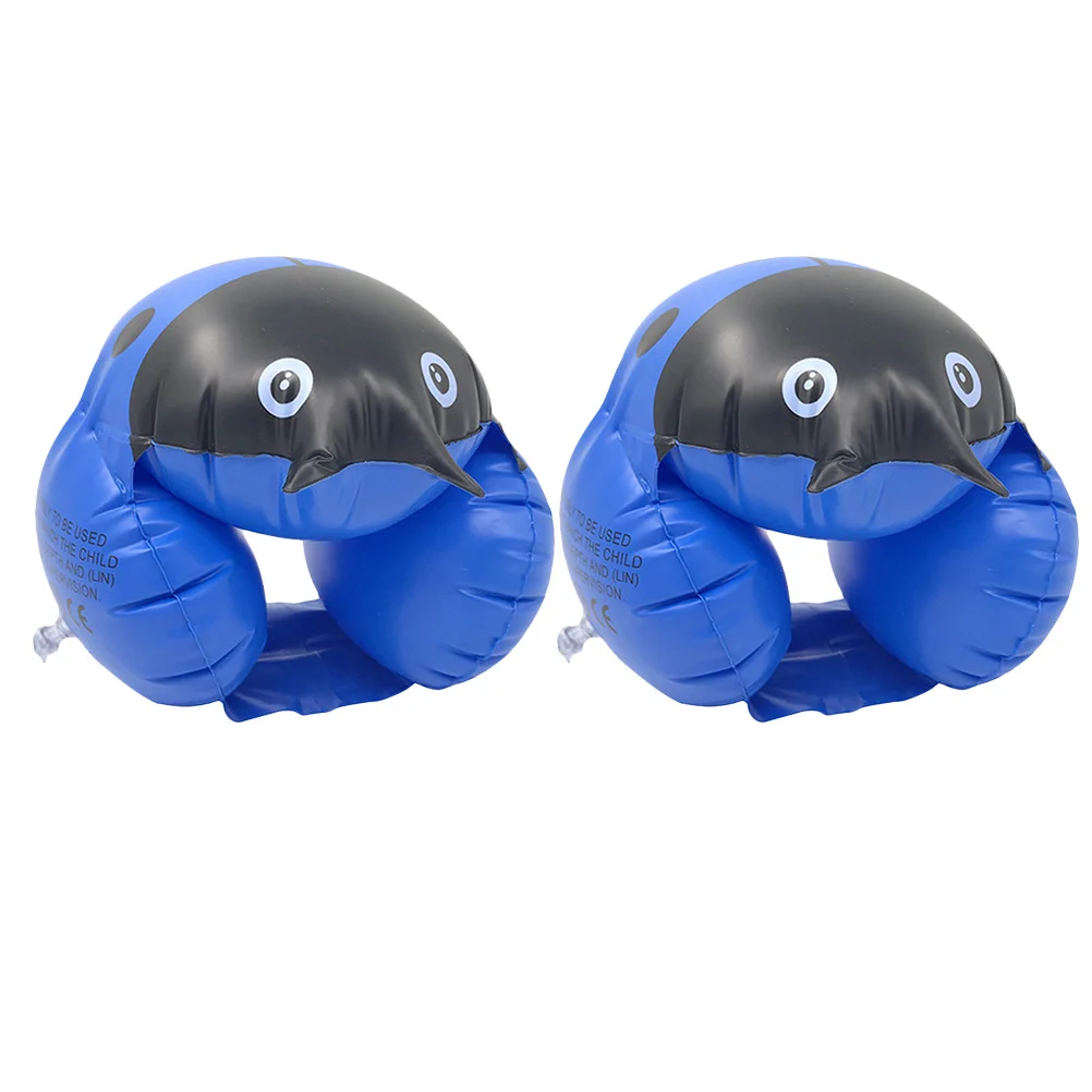 Anneau de natation pour enfants, 2 pièces, Double Airbag épais, conception coccinelle, brassards d'eau gonflables pour piscine, aide à la natation, manches flottantes