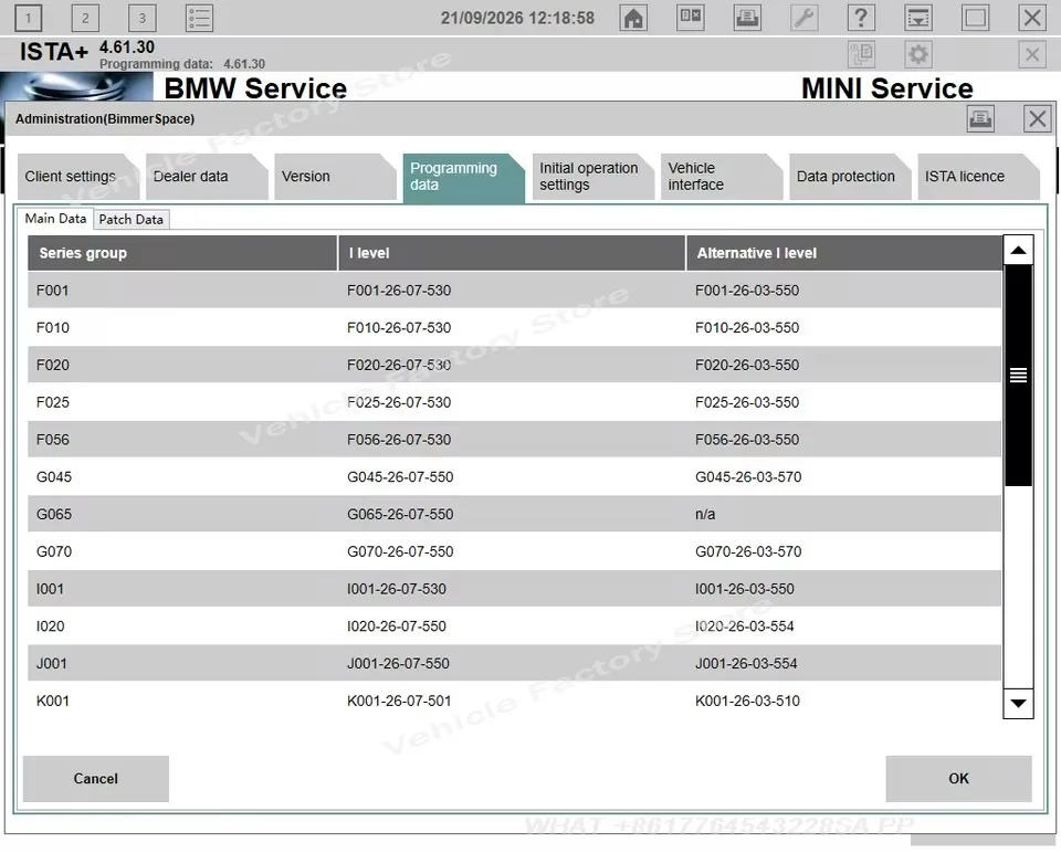 ISTA 4.61.40 Version 2026.09 ISTA & E-Sys for INPA K DCAN ENET Switch OBDII Diagnostic Interface Software Clear Fault Codes ECU