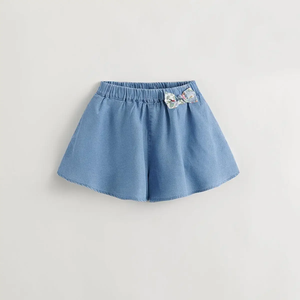 

MARC&JANIE Girls A-Line Breathable Denim Shorts with Bow 240725