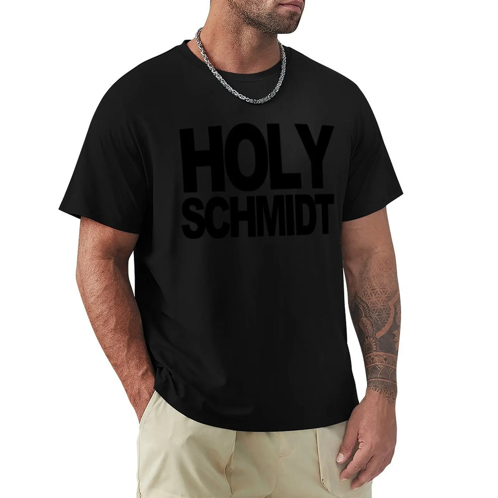 Holy Schmidt - BTR T-Shirt man clothes Funny t-shirt plus sizes cotton man t-shirts Short sleeve tee men