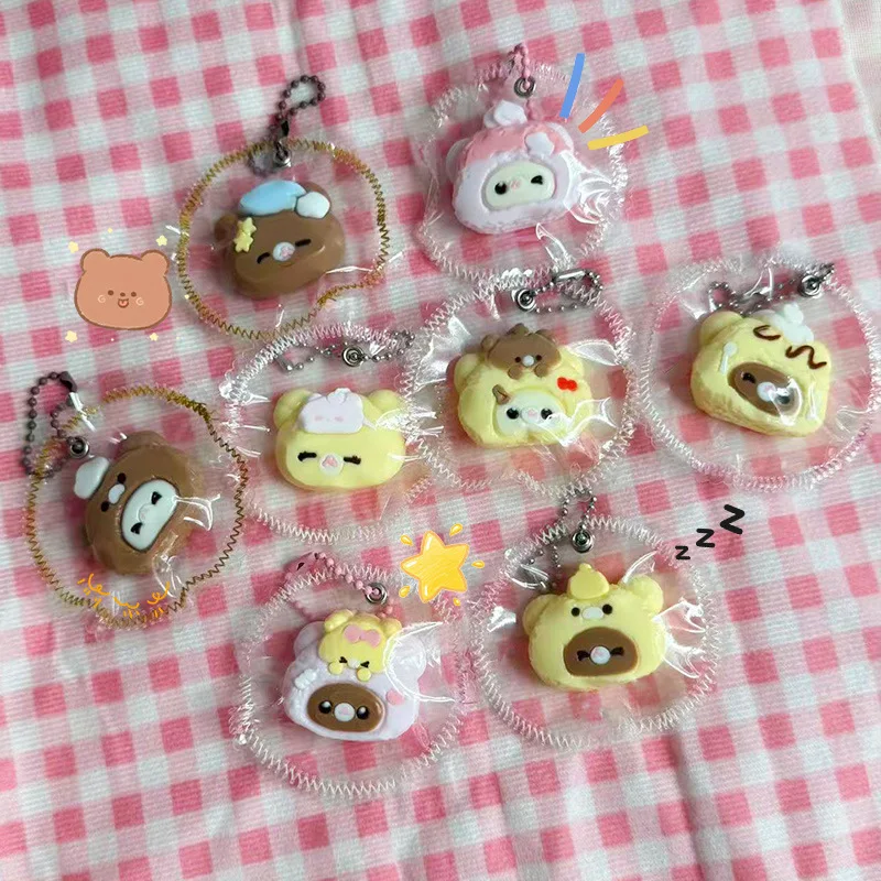 

Silicone Squishy Keychain Kawaii Rilakkuma Super Soft Stress Relief Fidget Toy Bag Pendant Anxiety Relief Gift For Kids Adults