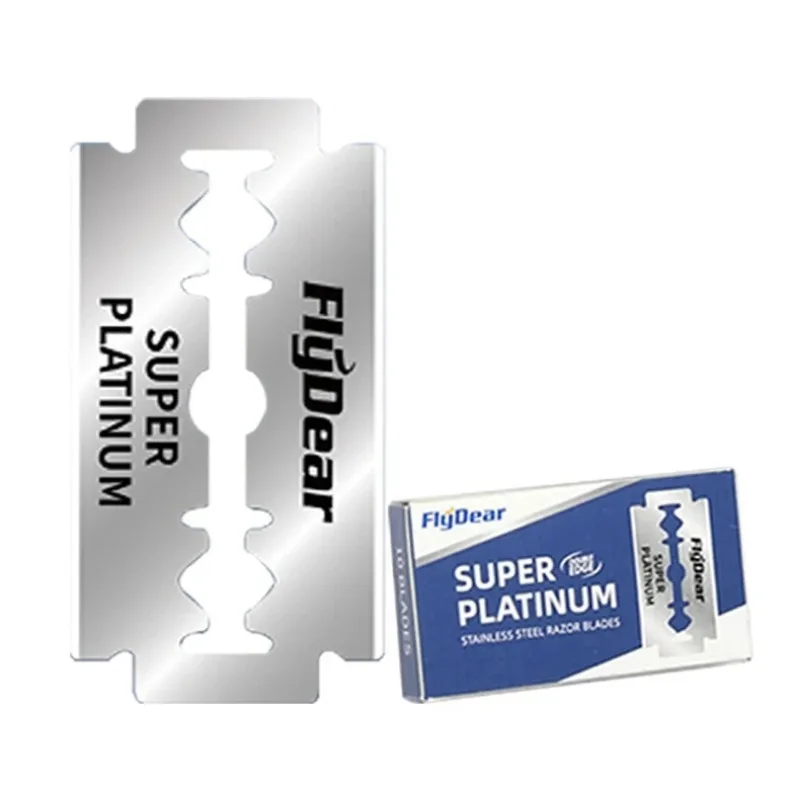 Razor Blades Professional Barber Double Edge With Classic Retro Stainless Steel For Men'S Shaving And Hair Removal 10-100pcs