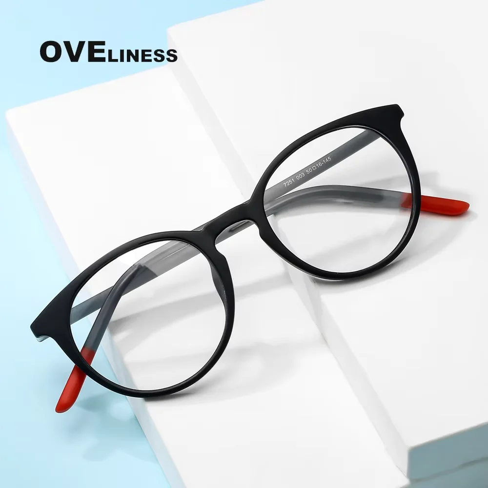 

2025 Fashion Retro Glasses Frame for Women Men tr90 male eyeglasses frames eye glasses full eyewear Spectacles