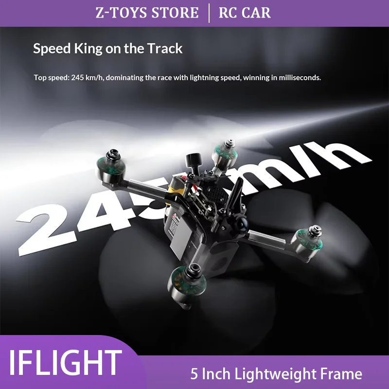 iFlight Mach R5 Ultra Trainer 5 Inch FPV Racing Drone 5.8G Analog / HDZero Version Lightweight Freestyle Multirotor for FPV Pilo