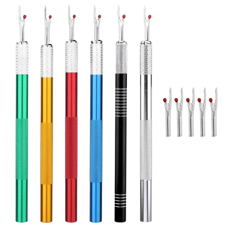 KRABALL Seam Ripper with 5pcs Replacement Head Sewing Stitch Thread Unpicker Embroidery Thread Remover Tool DIY Sewing Tools