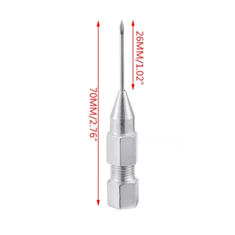 1× Needle Nose Grease Tool Dispenser Nozzle Adaptor Accessories For Grease Gun Accessories For Shafts