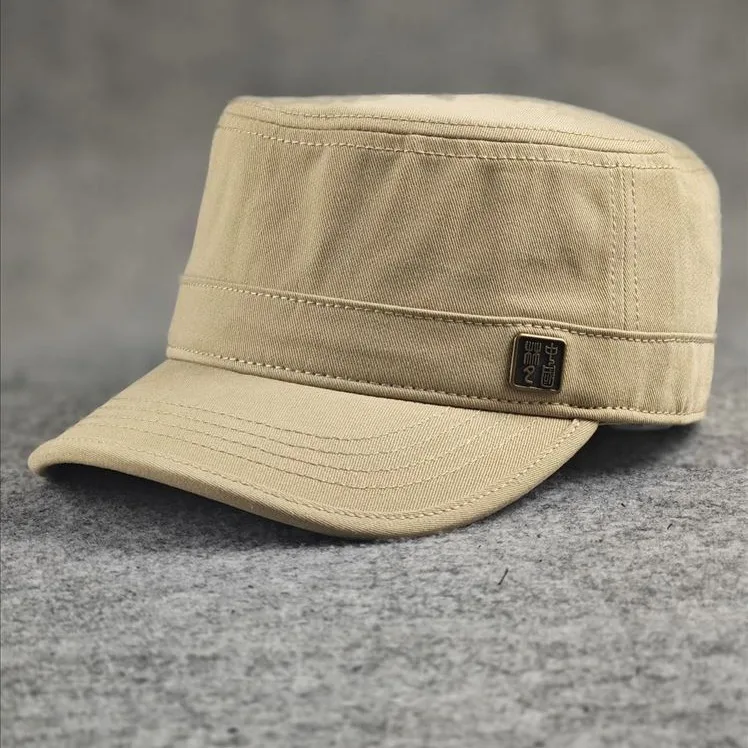 قبعة مسطحة مع إغلاق خلفي، قبعة رجالية كاجوال قابلة للتعديل للفصول الأربعة، قبعة للسفر في الهواء الطلق للارتداء اليومي #1