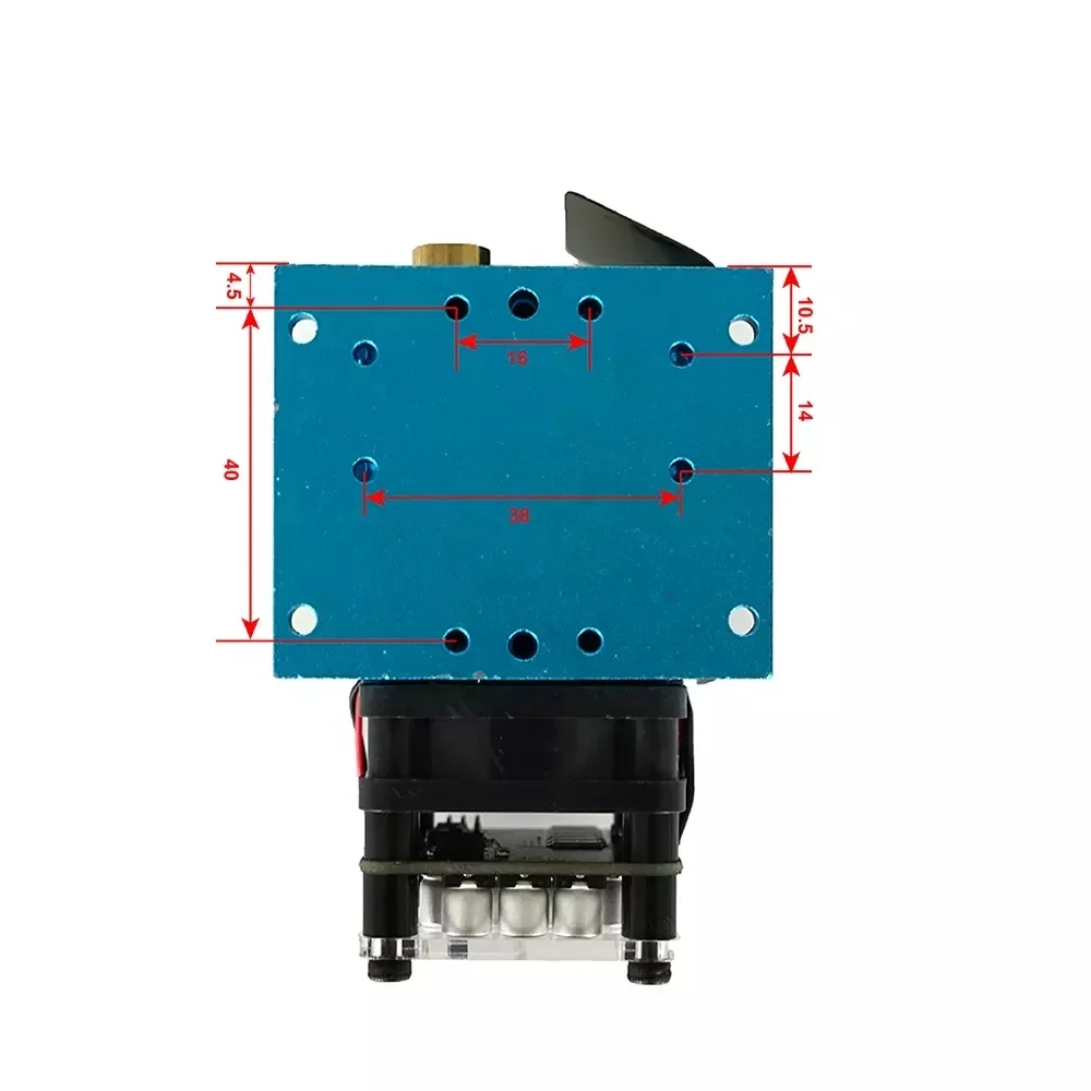 30W 51 มม.450nm แสงเลเซอร์สีฟ้าโฟกัสคงที่ DIY แกะสลักเครื่องแกะสลักแกะสลักอุปกรณ์เสริม DIY เครื่องมือเลเซอร์โมดูลหัว
