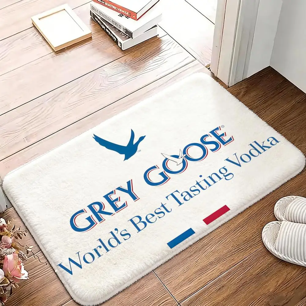 Alfombra de franela suave de la marca francesa de vodka premium Floor Mat, antideslizante y absorbente, para baño, dormitorio, decoración del hogar
