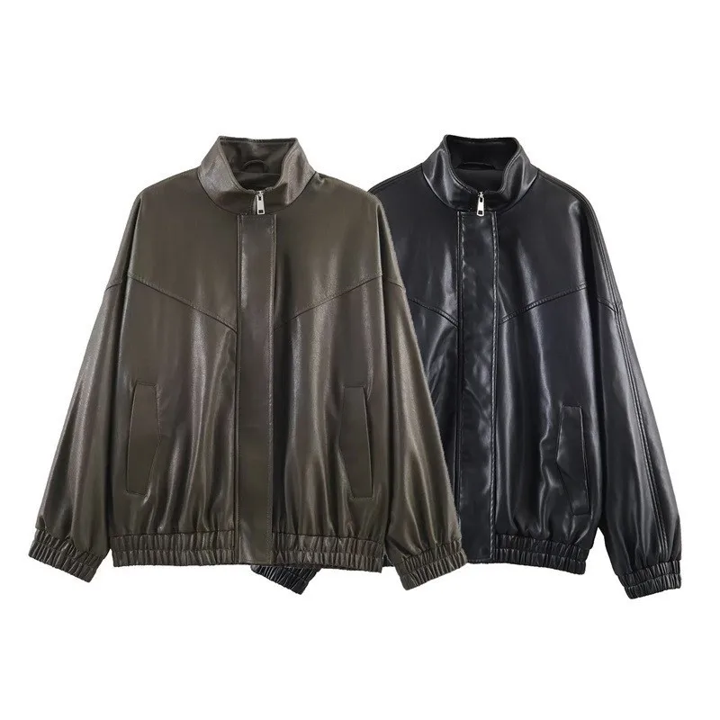 Winter New Women's Fashion Casual Hipster Loose Stand-up Collar Jacket