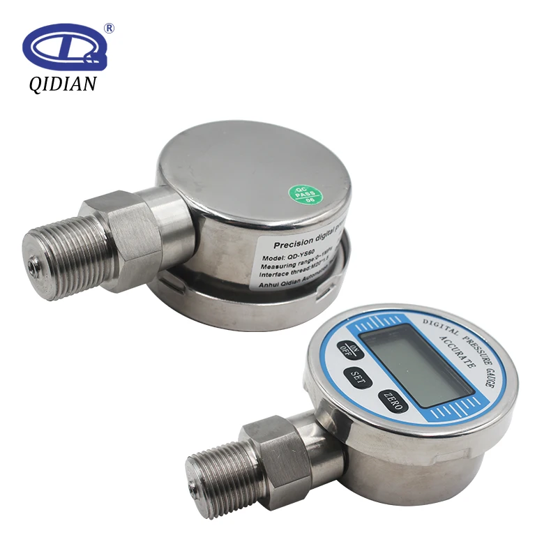 

Digital Hydraulic Pressure Gauge For Water Oil Gas Air 304 Stainless Steel 60mm Radial Liquid Fuel Manometer 60Mpa 1000Psi Kpa