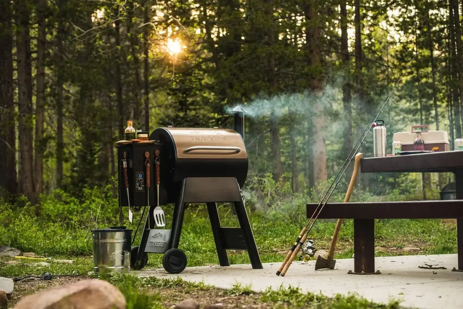 Afbeelding 3: Voor Grills Pro 22, elektrische houtpelletgrill en roker