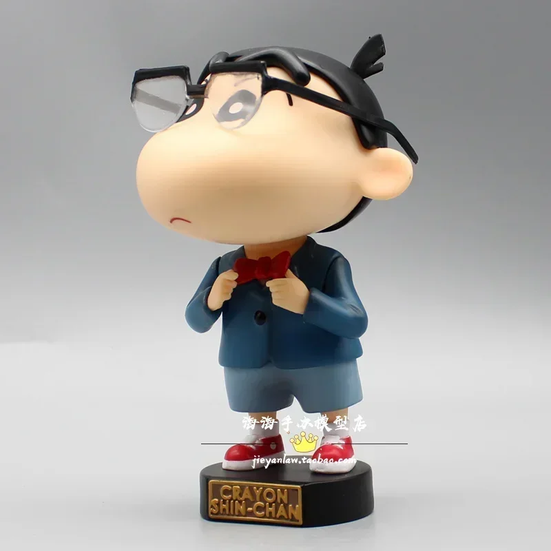 Crayon Shin-chan Cos Edogawa Konan Action Figure, Anime Toys, Butter Car Ornaments, Collecton Model Statue, Kawaii Butter Gift for Children