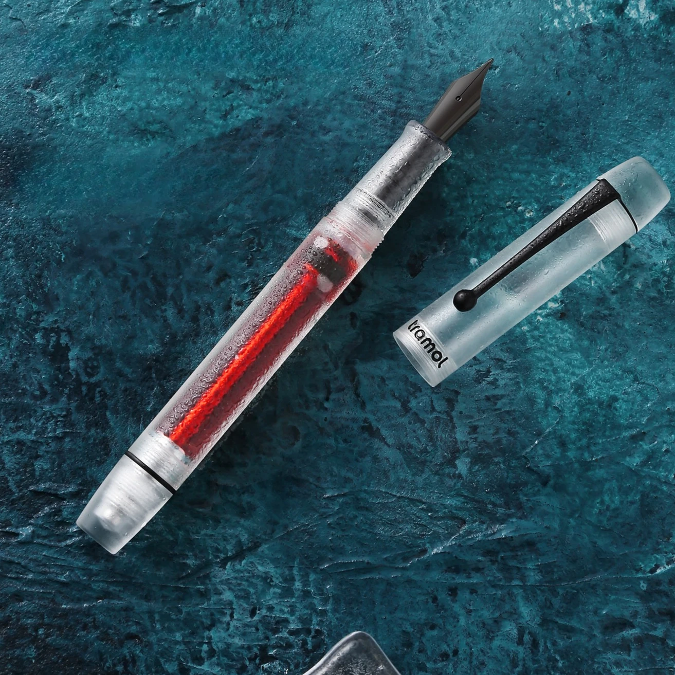 stylo-plume-a-remplissage-sous-vide-tramol-corps-en-acrylique-mat-transparent-pointe-ef-f-stylo-d'ecriture-pour-bureau-cadeau-pour-la-papeterie