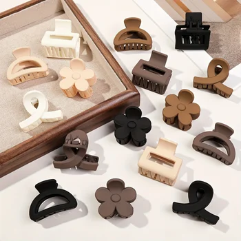 5Pcs Multistyle Small Flower Hair Claw Clips for Women Girl Rectangle Jaw Clip Hair…