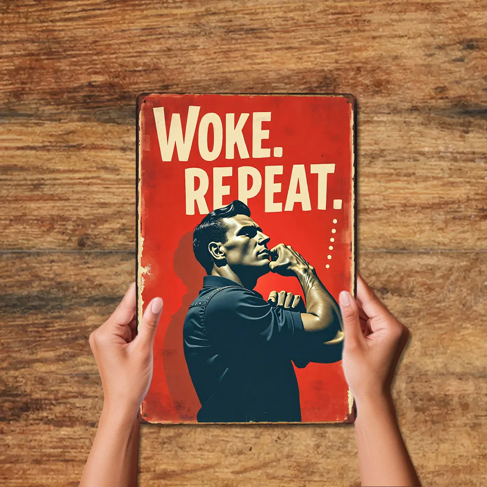 شعارات روح الدعابة خمر معدن القصدير جدار ديكور فني غرفة المعيشة الرجعية المشارك غرفة نوم مكتب الصالة الرياضية الديكور