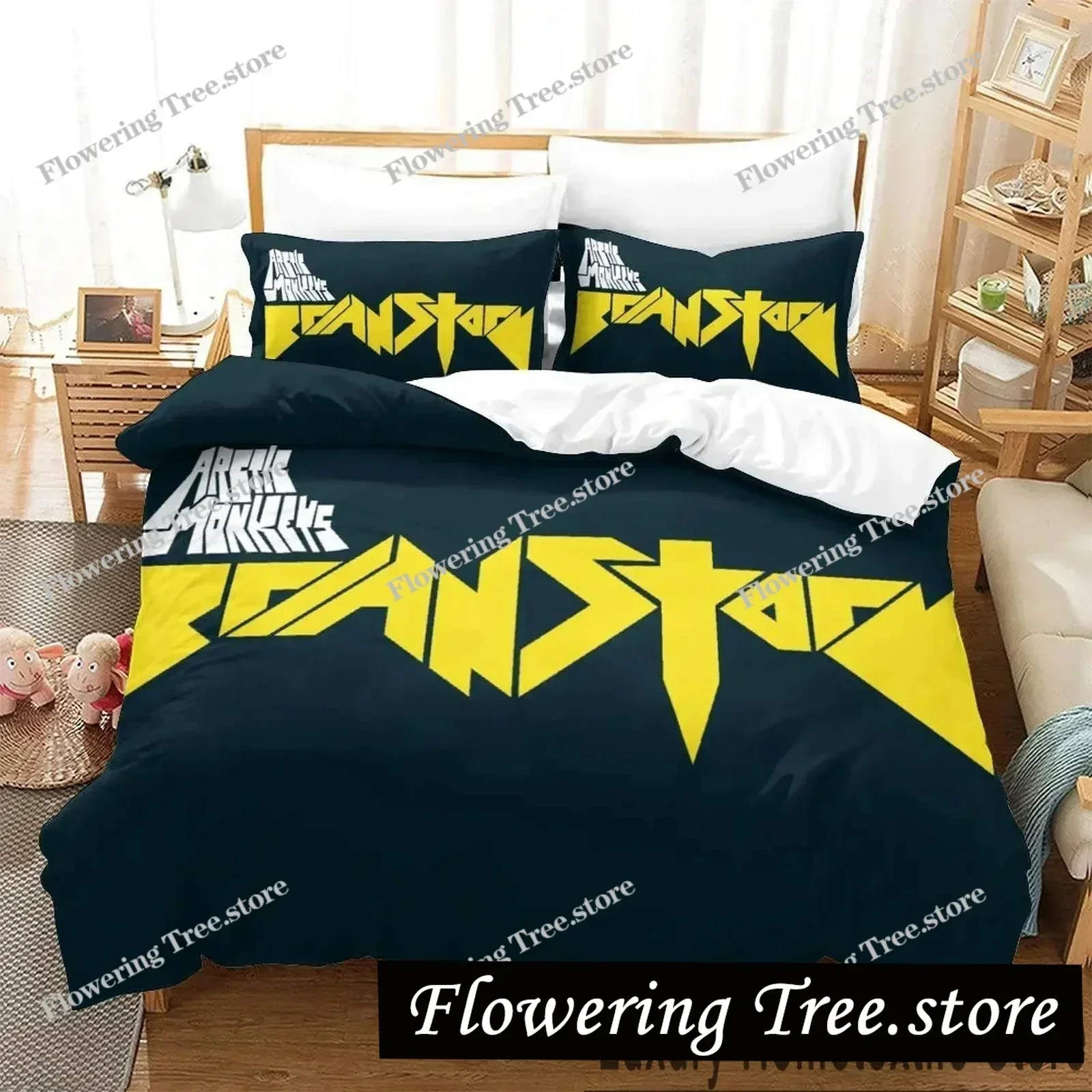 3D Print Arctic Monkeys Bedding Set Boys Girls Twin Queen King Size Duvet Cover Pillowcase Bed boys Adult Luxury Gift0299